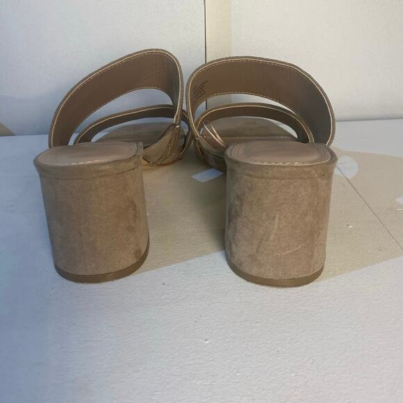 Altar’d State Womens Tan Block Heel Sandal Size 8.5 - Picture 4 of 6